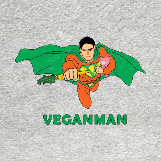 Veganman by Réka Sajó